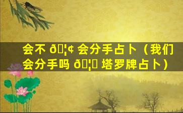 会不 🦢 会分手占卜（我们会分手吗 🦋 塔罗牌占卜）